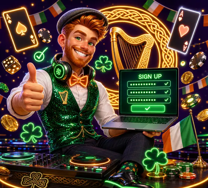 Registering an account at Slotrave Casino Ireland